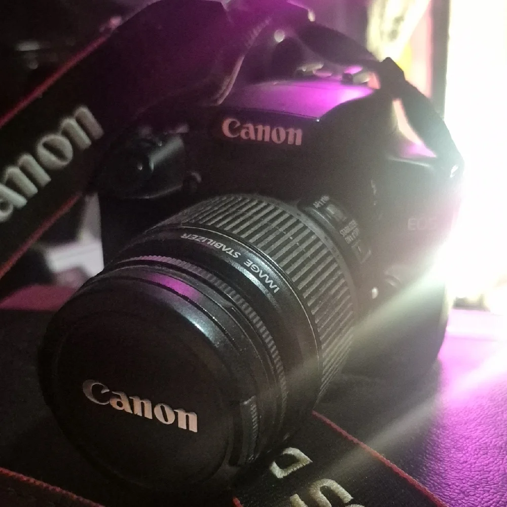 Canon Black Digital Camera with Professional DSLR Design